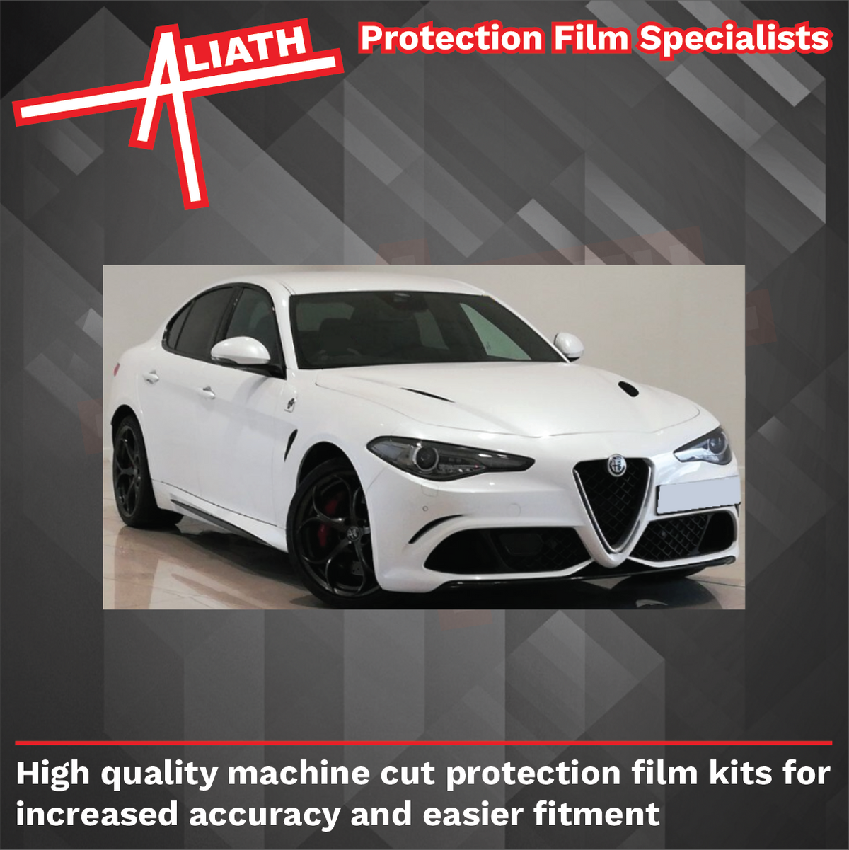 Alfa Romeo Giulia Quadrifoglio (952) 2016-Present, Side Sill Skirts CLEAR Paint Protection
