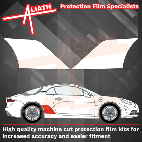 Alpine A110 2017-Present, Rear QTR Arches Large CLEAR Paint Protection