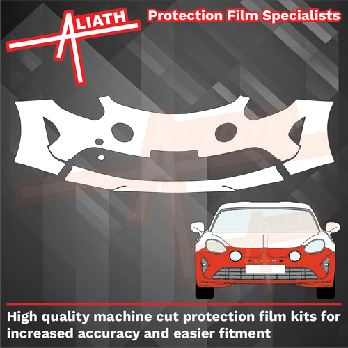 Alpine A110 2017-Present, Front Bumper CLEAR Paint Protection
