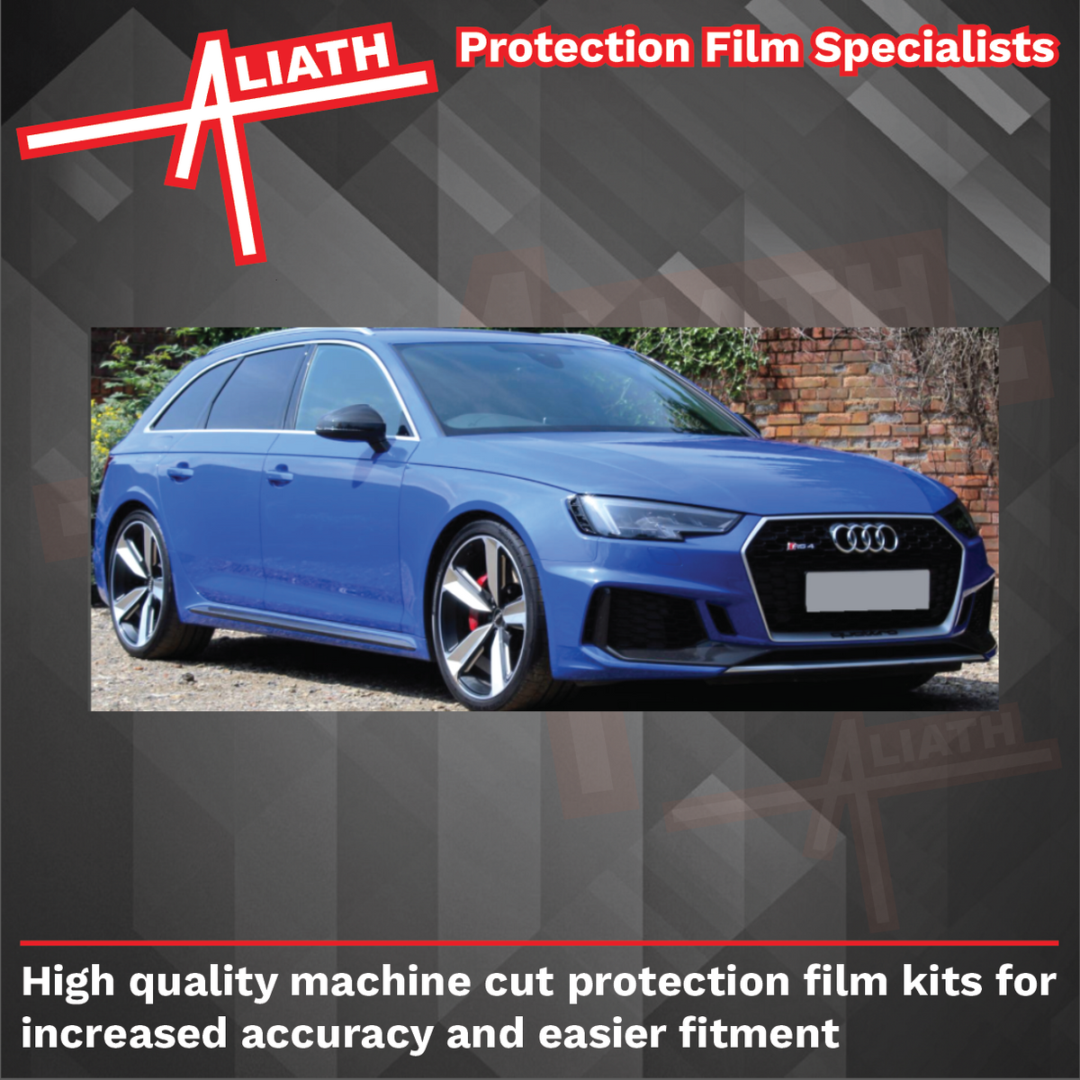 Audi RS4 (Type B9 8W) 2016-, Rear Arches CLEAR Paint Protection