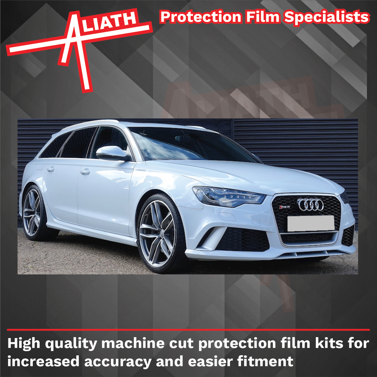 Audi A6 (Type 4G) 2012-2015 Rear Sill Arch Section CLEAR Stone Protection