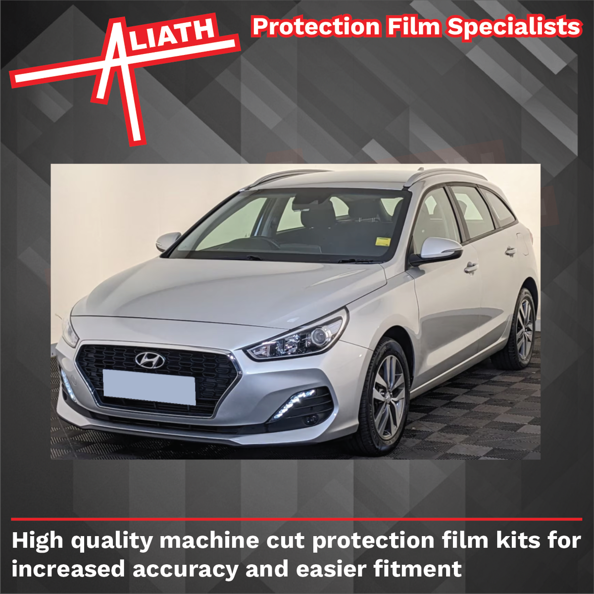 Hyundai i30 Estate 2016-Present, Rear QTR Arches CLEAR Paint Protection