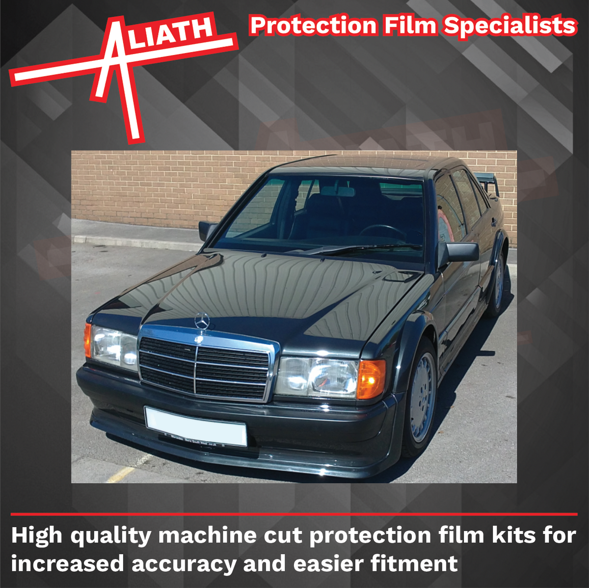 Mercedes-Benz 190E (W201) Headlights CLEAR Stone Protection CLASSIC