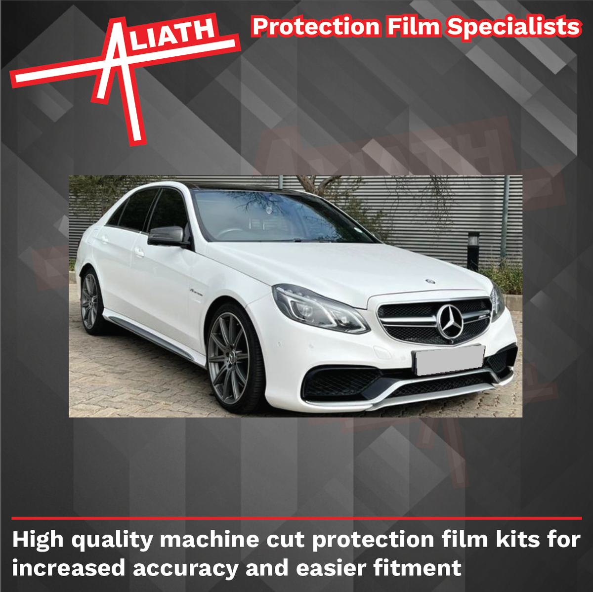 Mercedes Benz E63 AMG (W212) 2013-2016, Front Bumper CLEAR Paint Protection