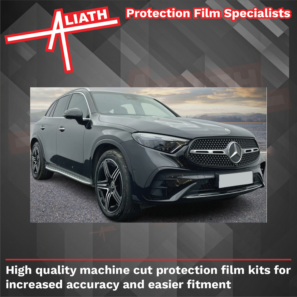 Mercedes-Benz GLC 2022-Present, Lower Wing & Door CLEAR Scratch Protection
