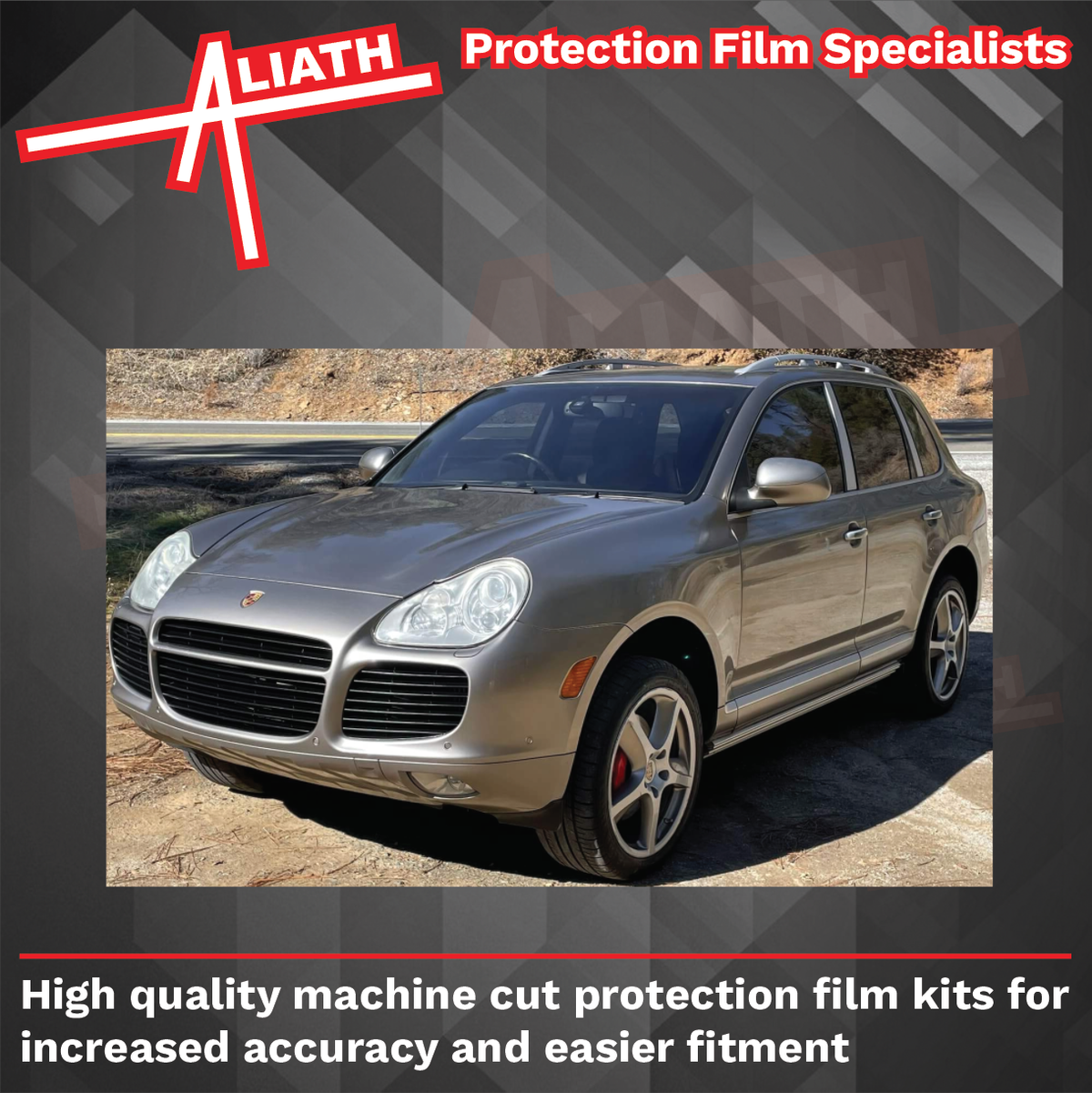 Porsche Cayenne Turbo (9PA) 2002-2010, Front Bumper CLEAR Paint Protection