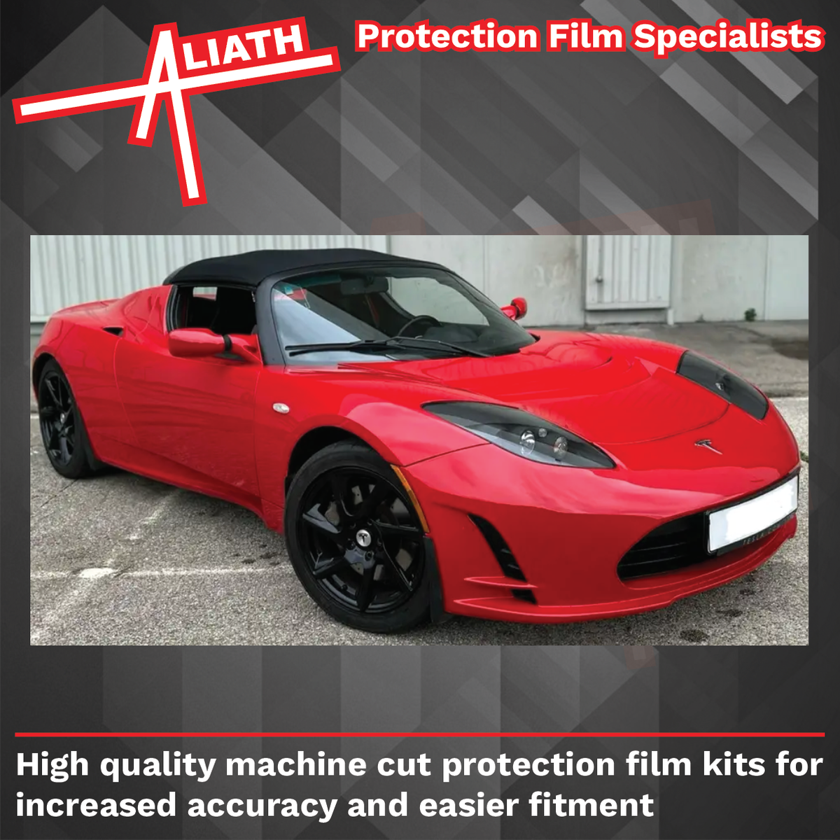 Tesla Roadster 2008-2012, Side Sill Skirt Panels CLEAR Paint Protection