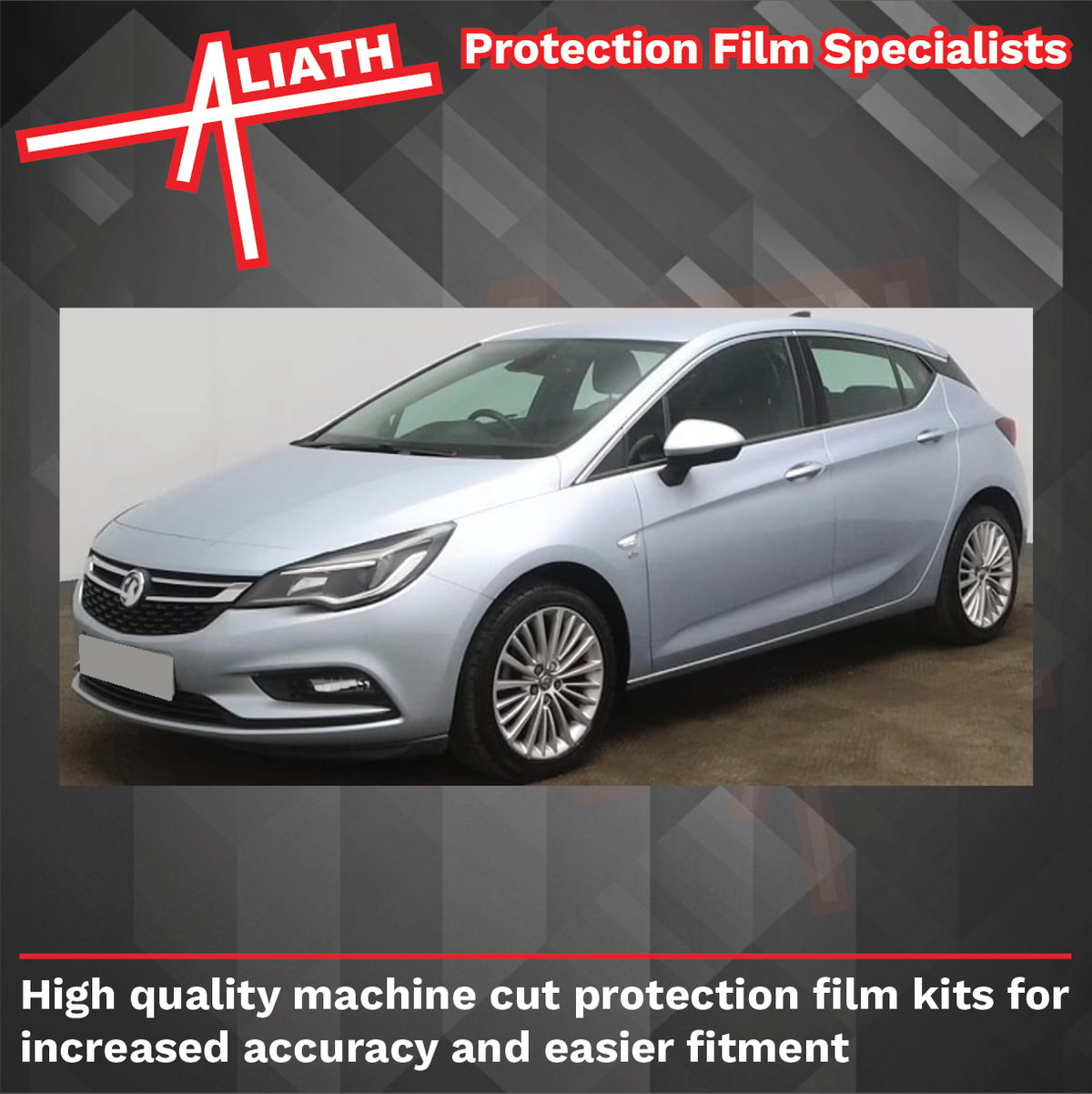Vauxhall Astra (Type K) 2015-2021, Rear QTR Arches BLACK Paint Protection