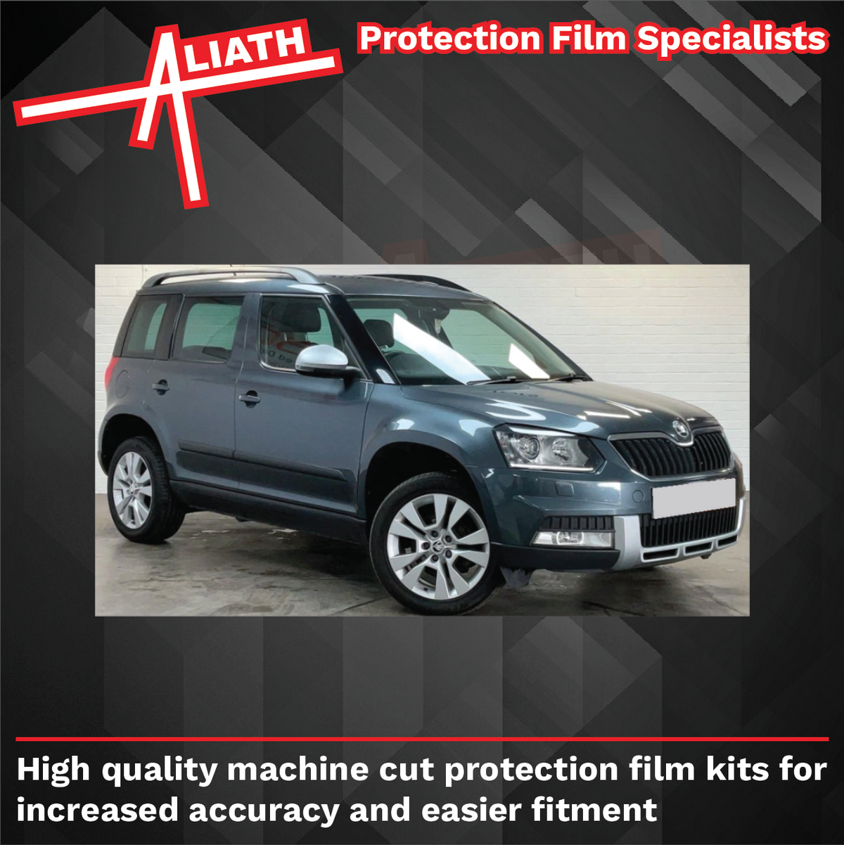Skoda Yeti (Type 5L) 2009-2017, OE Style Rear Door Arch CLEAR Paint Protection