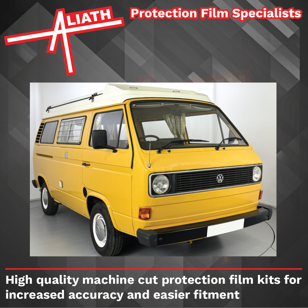VW Transporter (Type T25) 1979-1992 , Rear QTR Arch CLEAR Paint Protection CLASSIC