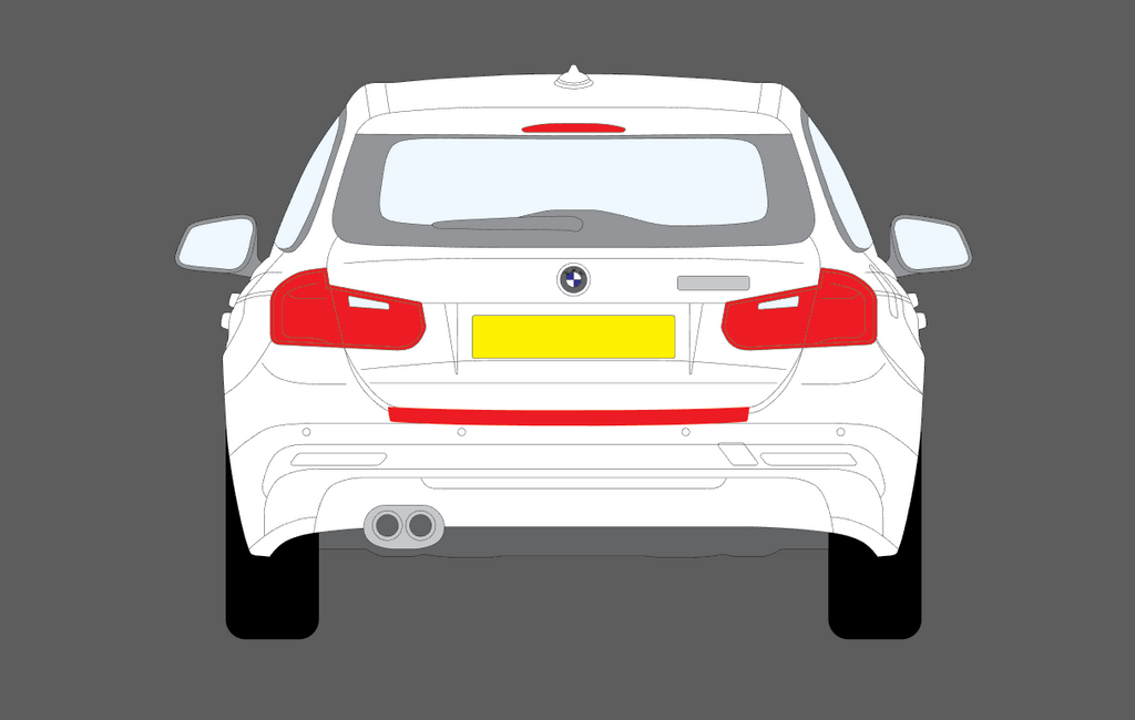Bumperbescherming roestvrij staal, chroom, compatibel met BMW 3