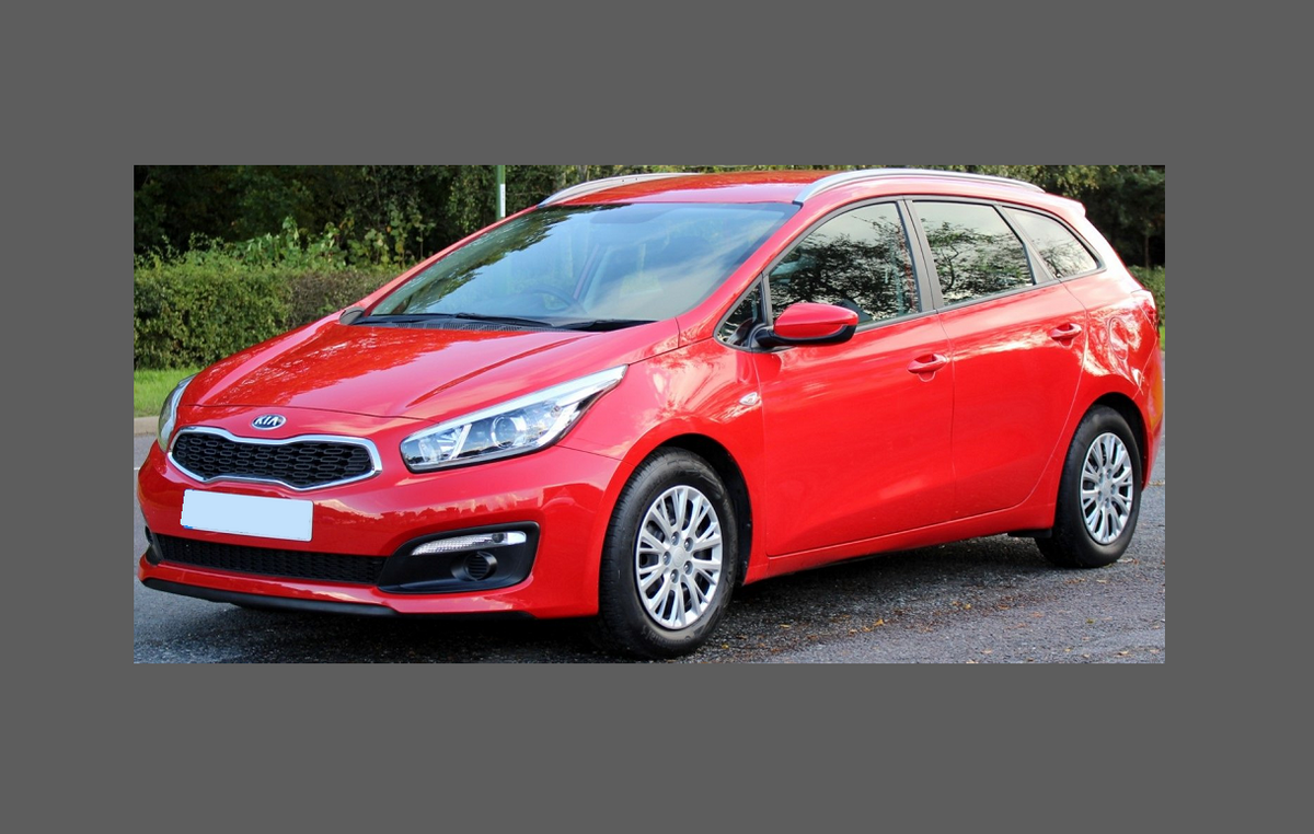 Kia Ceed Estate 2013-2019, Rear Bumper Upper BLACK TEXTURED Paint Protection
