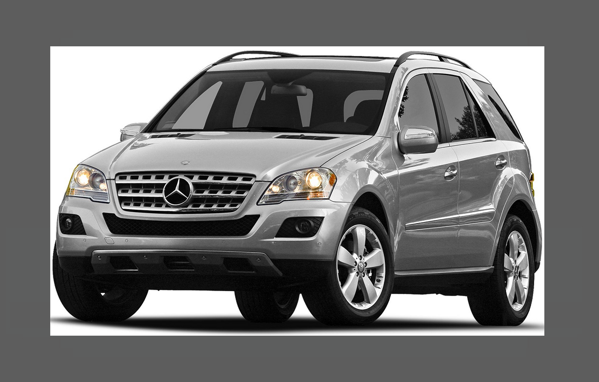 Mercedes-Benz ML (W164) 2008-2012, Headlights CLEAR Stone Protection