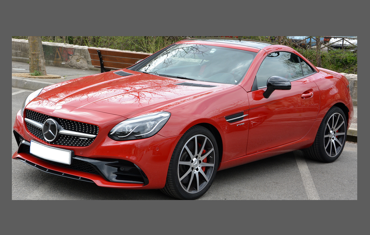 Mercedes-Benz SLC 43 AMG (R172) 2016-, Front Bumper CLEAR Paint Protection