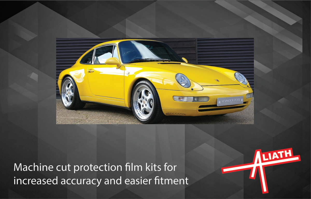Porsche 911 (993) 1993-1998 Rear QTR / Wing BLACK TEXTURED Paint Protection CLASSIC