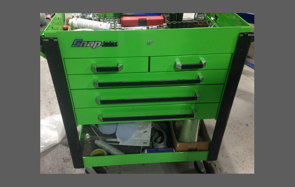 Snap-On KRBC50 TPJJ Trolley Tool Box Front & Lid, CLEAR Paint