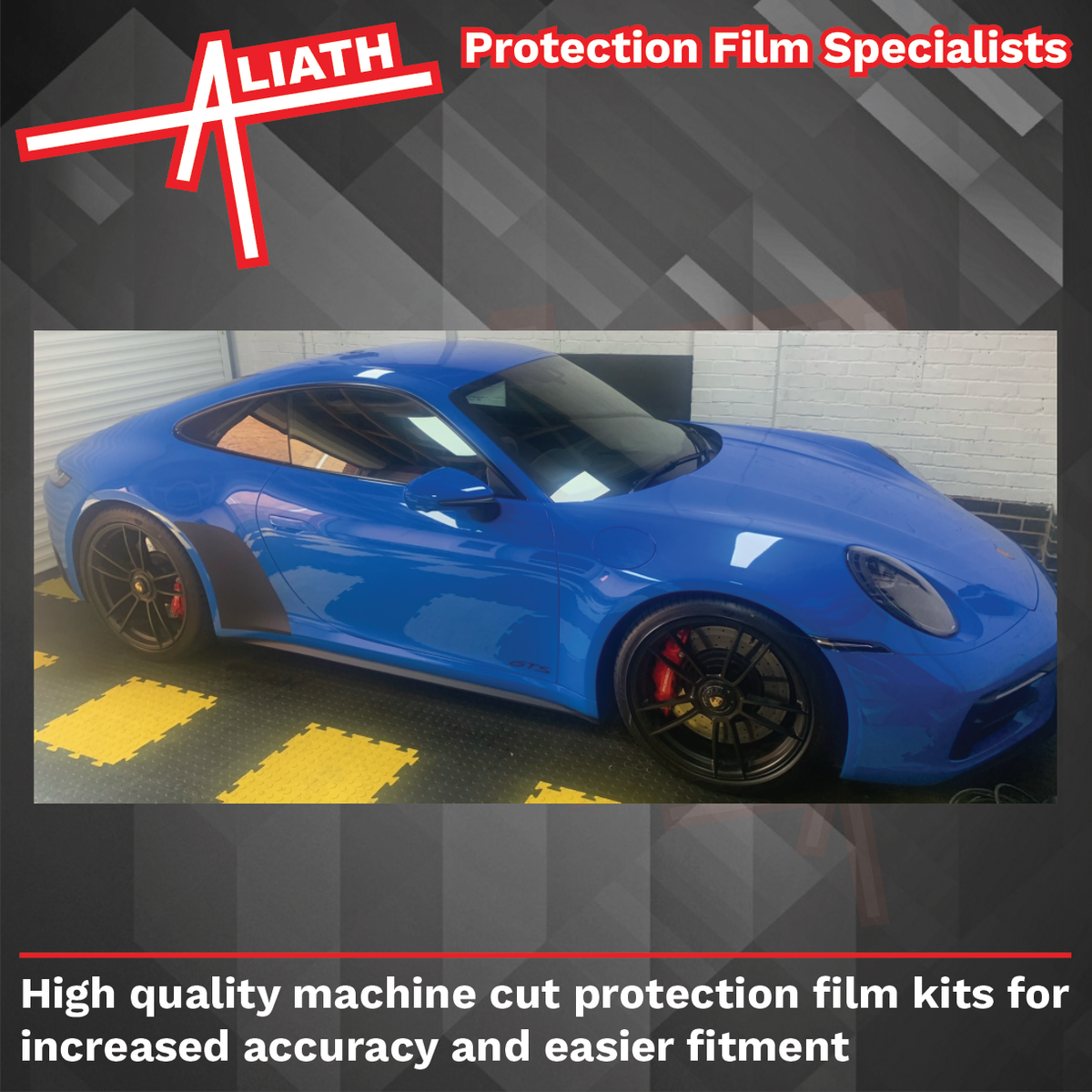 Porsche 911 (992) 2020-Present, Rear QTR / Wing BLACK Paint Protection