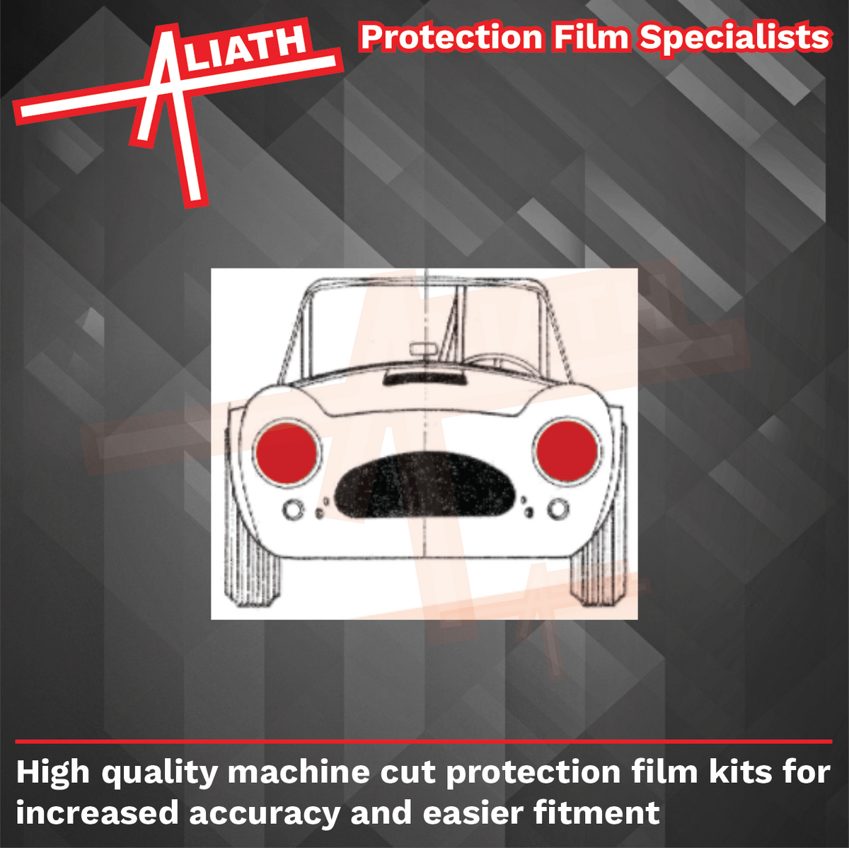 AC Cobra, 7" Headlights CLEAR Stone Protection CLASSIC