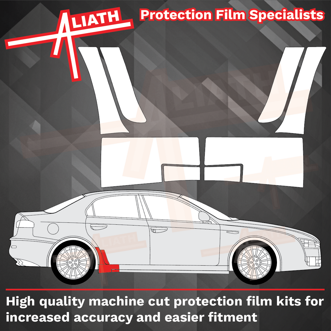 Alfa Romeo 159 Ti 2004-2011, Rear Door, QTR & Sill Arch CLEAR Paint Protection