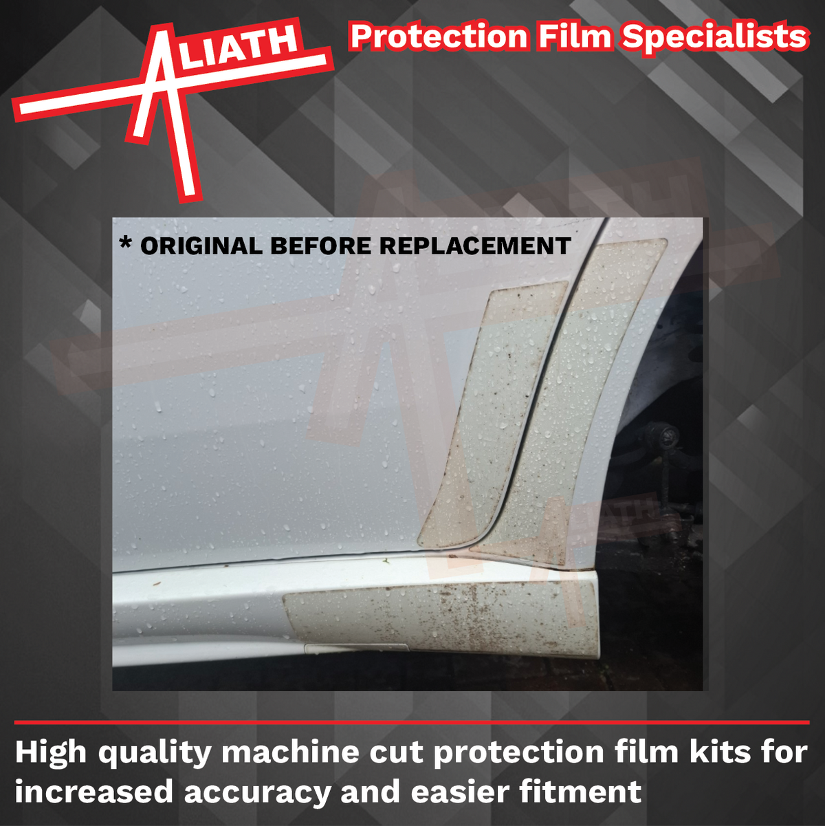 Alfa Romeo 159 Ti 2004-2011, Rear Door, QTR & Sill Arch CLEAR Paint Protection