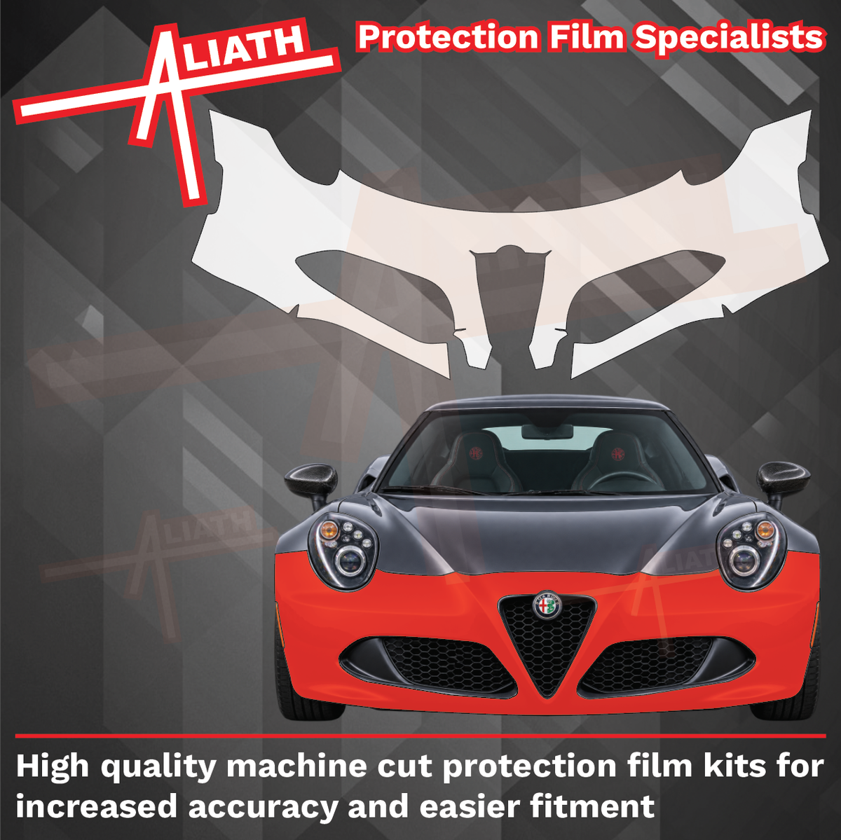 Alfa Romeo 4C (960) 2011-2021, Front Bumper CLEAR Paint Protection