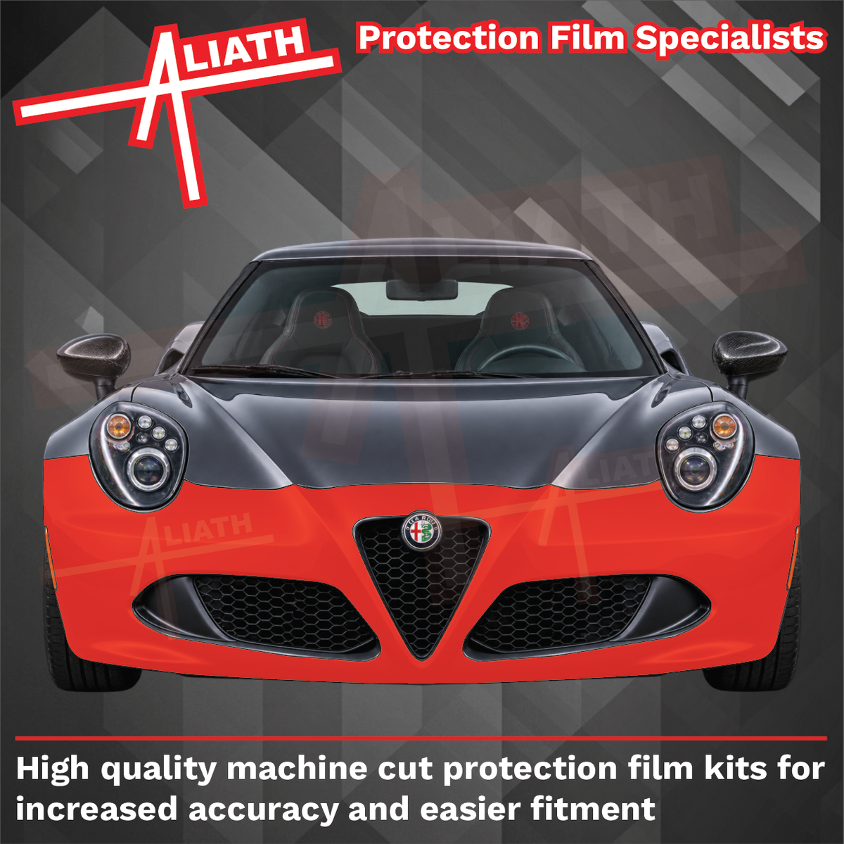 Alfa Romeo 4C (960) 2011-2021, Front Bumper CLEAR Paint Protection