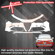 Alfa Romeo Giulia Quadrifoglio (952) 2016-Present, Front Bumper CLEAR Paint Protection