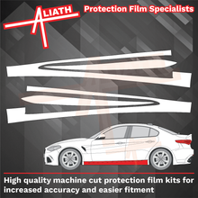 Alfa Romeo Giulia Quadrifoglio (952) 2016-Present, Side Sill Skirts CLEAR Paint Protection