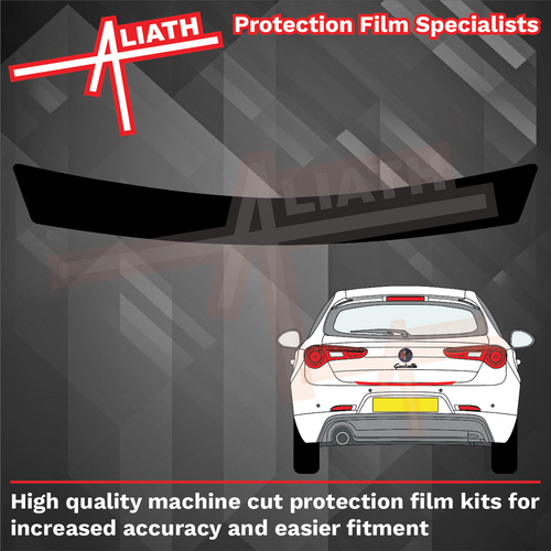 Alfa Romeo Giulietta (940) 2010-2020, Rear Bumper Upper BLACK Paint Protection