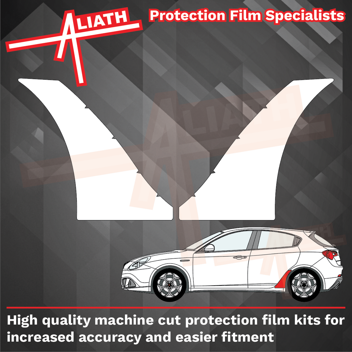 Alfa Romeo Giulietta (940) 2010-2020, Rear QTR / Wing Arches CLEAR Paint Protection