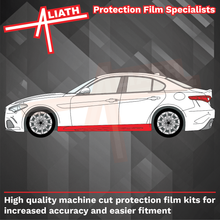 Alfa Romeo Giulia (952) 2016-Present, Side Skirt Trims CLEAR Paint Protection