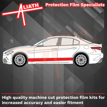 Alfa Romeo Giulia (952) 2016-Present, Lower Side Panels CLEAR Paint Protection