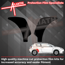 Alfa Romeo Mito 2008-Present, Rear QTR / Wing Arch BLACK TEXTURED Paint Protection