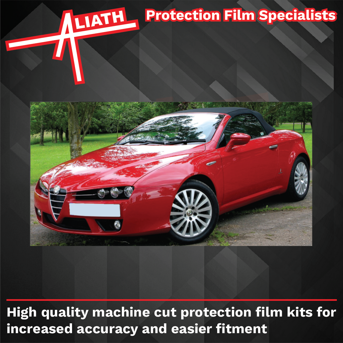 Alfa Romeo Spider 2007-2010, Bonnet Nose CLEAR Paint Protection