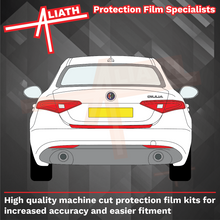 Alfa Romeo Giulia (952) 2016-Present, Rear Bumper Upper BLACK Scratch Protection