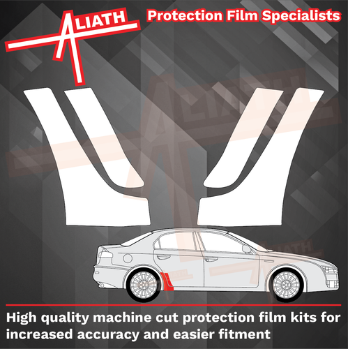 Alfa Romeo 159 2004-2011, Rear Door & QTR Arch OE Style CLEAR Paint Protection