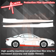 Alpine A110 2017-Present, Side Sill Skirt Trims CLEAR Paint Protection