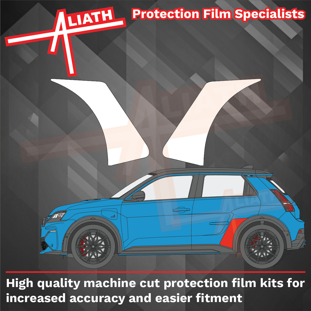 Alpine A290 2025-Present, Rear Arches CLEAR Paint Protection