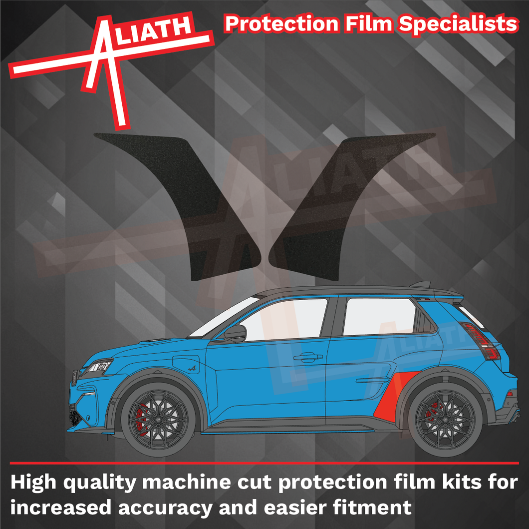 Alpine A290 2025-Present, Rear Arches BLACK Paint Protection