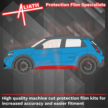 Alpine A290 2025-Present, Side Sill Skirt Trims CLEAR Paint Protection