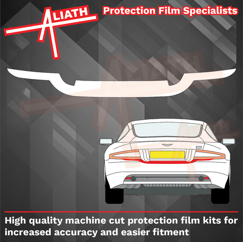 Aston Martin DB9 2004-2012, Rear Bumper Upper CLEAR Paint Protection