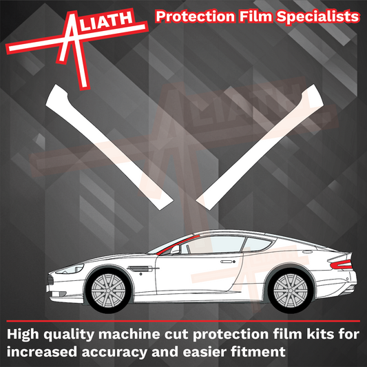 Aston Martin DB9 2004-2012, A-Pillars CLEAR Paint Protection
