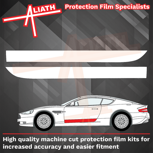 Aston Martin DB9 2004-2016, Door Lower Sections CLEAR Paint Protection