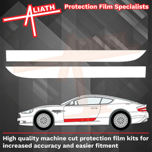 Aston Martin DB9 2004-2016, Door Lower Sections CLEAR Paint Protection
