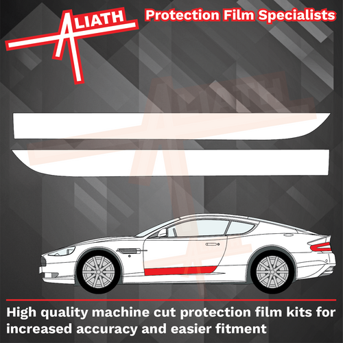 Aston Martin DB9 2004-2016, Door Lower Sections CLEAR Paint Protection