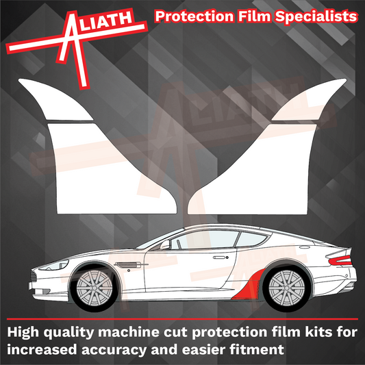 Aston Martin DB9 2004-2012, Sill Skirt Arch & QTR OE Style CLEAR Paint Protection