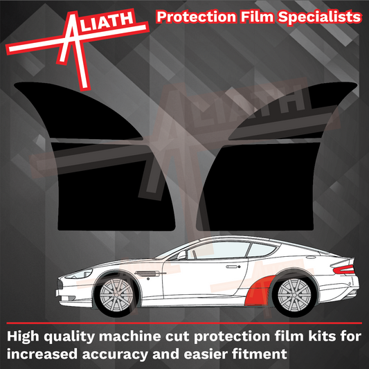 Aston Martin DB9 2004-2012 Sill Skirt Arch & QTR BLACK Paint Protection