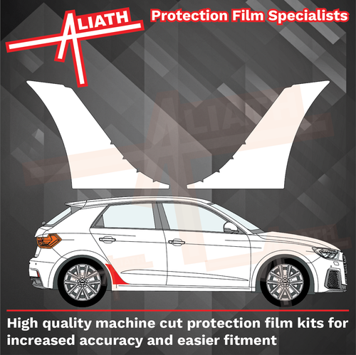 Audi A1 5dr(Type GB) 2018-Present, Rear QTR Arches CLEAR Paint Protection