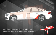 Audi A4 / S4 (Type 8K / B8) 2008-2016, Rear Arches Large CLEAR Paint Protection