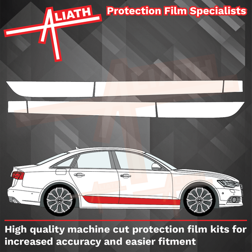 Audi A6 / S6 / RS6 (Type 4G) 2012-2019, Doors & Wing Lower CLEAR Stone Protection